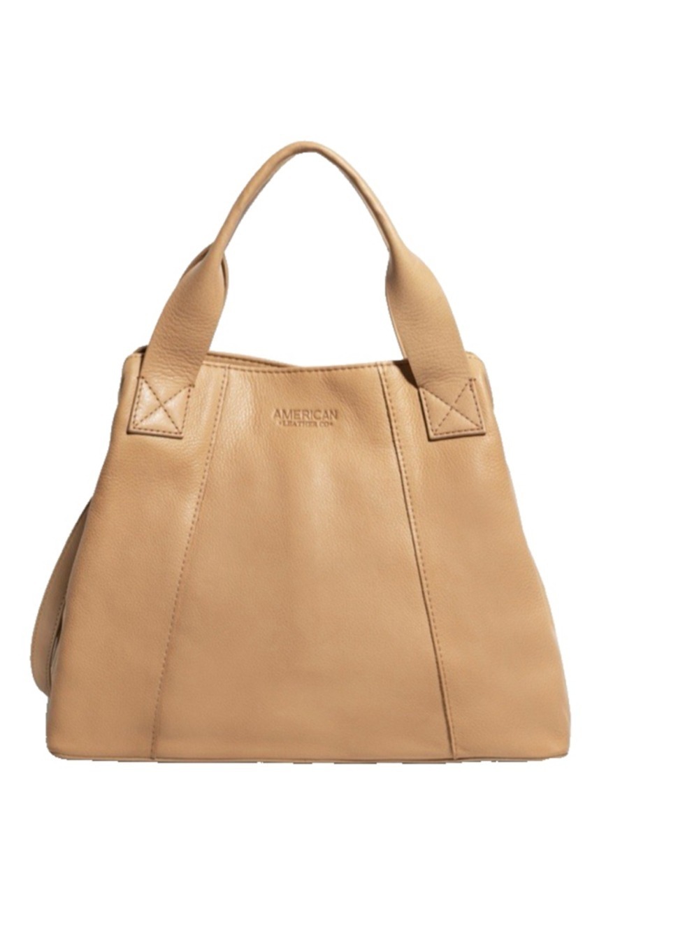 American Leather Co. Ada Triple Entry Satchel Smooth nutmeg new